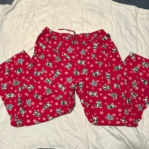 Women’s penguin drawstring pajama pants.